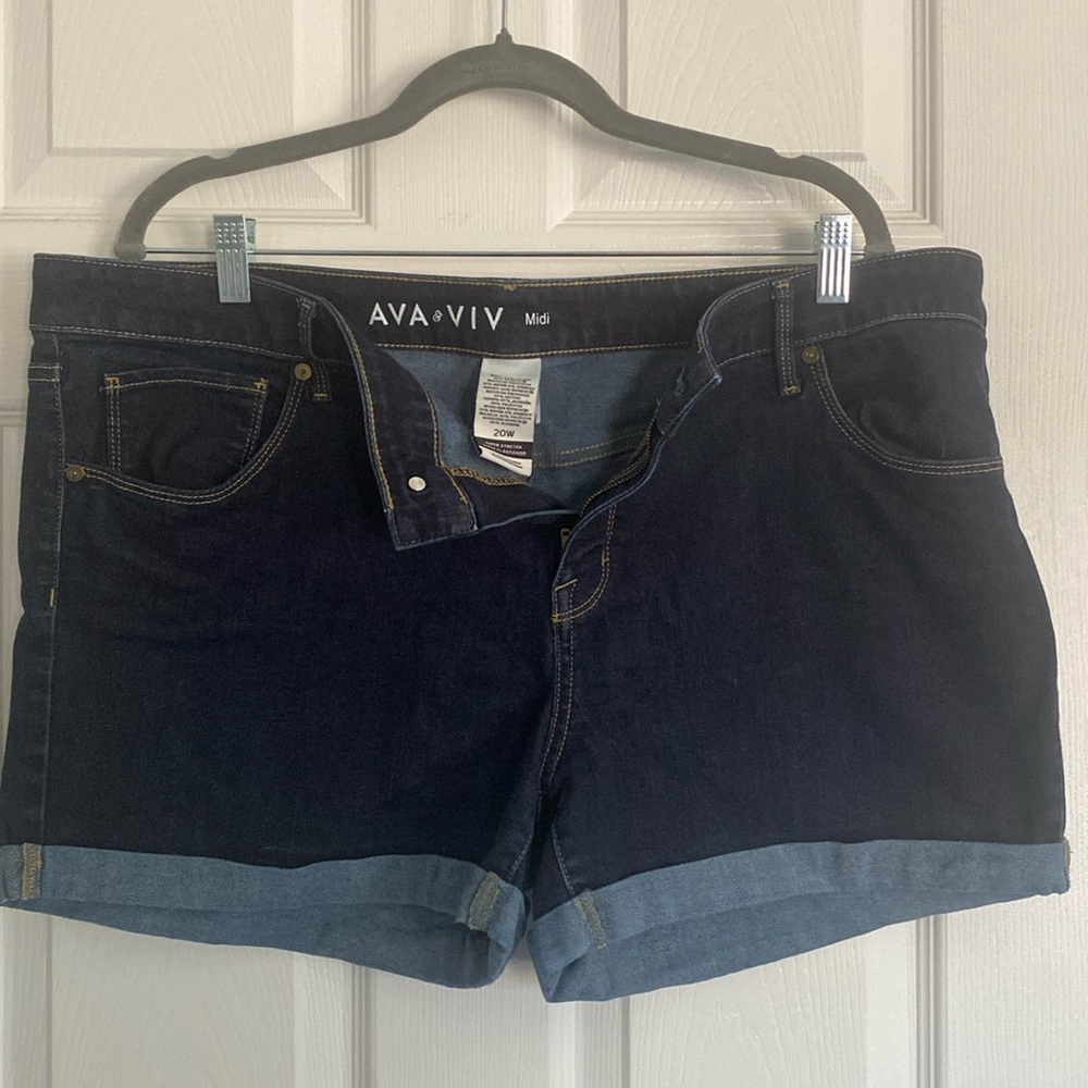 Ava and Viv 20W Denim Shorts EUC